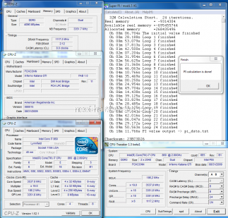 Foxconn Inferno Katana GTI 14. Overclock Test: 3DMark Vantage, SPI 32M, Max. BCLK 4