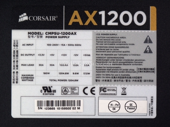 Corsair Professional AX1200 2. Visto da vicino 3