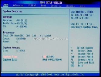 Zotac ION ITX - ATOM N330 4. BIOS e Overclock 1