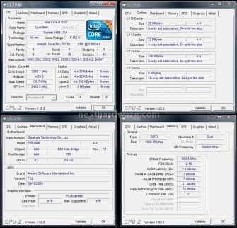 Intel Core i7 870 on Gigabyte P55-UD6 2. Intel Core i7 870 1