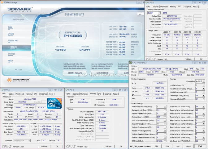 OCZ PC3 12800 DDR3 Triple Channel Platinum 7. Test delle memorie - Overclock 3