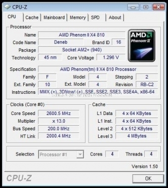 AMD Phenom II X4 810 e Sapphire 790GX 1. AMD Phenom II X4 810 AM3 3