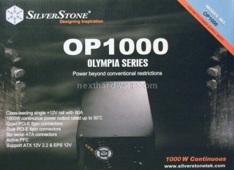 Silverstone Olimpia 1000W 2. Box & Specifiche Tecniche 1