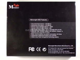 SSD Memoright GT 64Gb 1. Box & Specifiche Tecniche 3