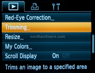 Super Test, Canon PowerShot G11 10. Modalità Playback - Funzioni 2 - i-Contrast, Trimming e My Colors 3