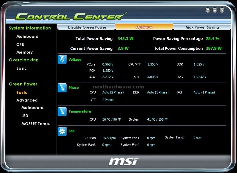 Msi control center