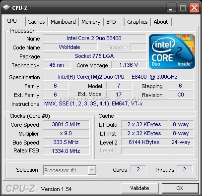 Rilasciato CPU-Z 1.54  1