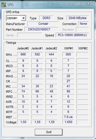 Corsair XMS3 3x2GB TR3X6G1600C7 2. Presentazione delle memorie 6