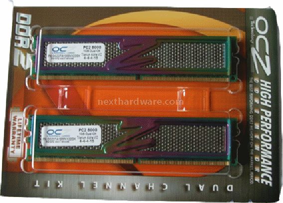 OCZ DDR2 PC2-8000 Titanium Alpha VX2 Presentazione delle memorie 1