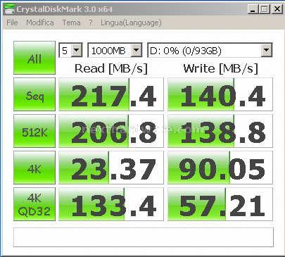 Mach Xtreme MX-DS 100GB 11. Test: Crystal Disk Mark 3.0 3