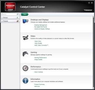 Nuova interfaccia grafica per il Catalyst Control Center di AMD 3