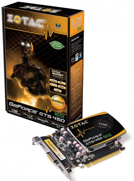 Zotac presenta la GeForce GTS 450 ECO Edition 1