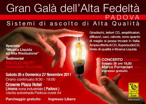 Gran Galà dell'Alta Fedeltà - Padova - 26/27 novembre 2011 1