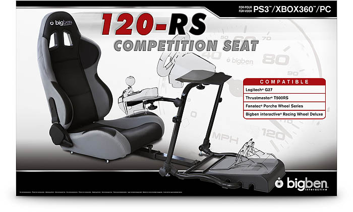 Bigben Interactive annuncia la disponibilità di 120-RS Competition Seat per PS3, Xbox 360 e Pc. 1