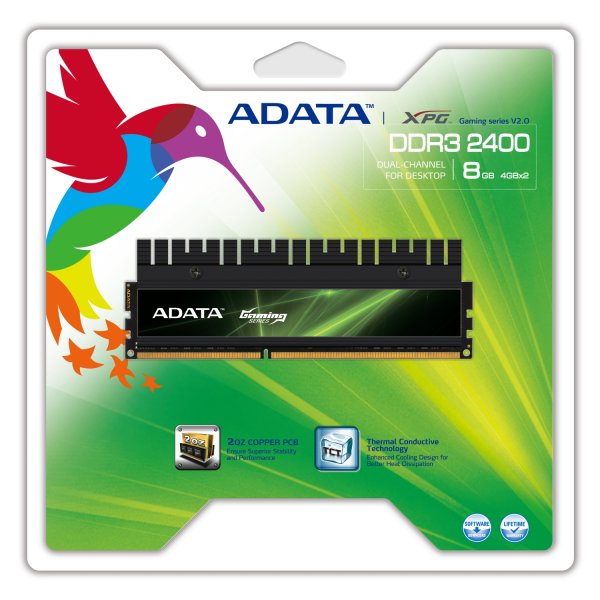 ADATA presenta le memorie XPG Gaming v2.0 Series DDR3 2400G 1
