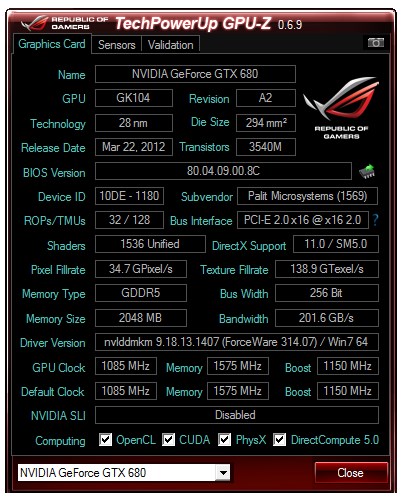 TechPowerUp rilascia GPU-Z 0.6.9 1