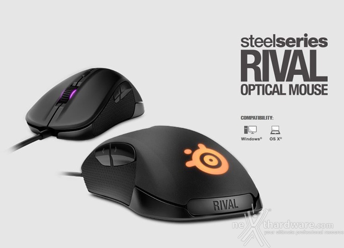SteelSeries annuncia il mouse ottico Rival 1