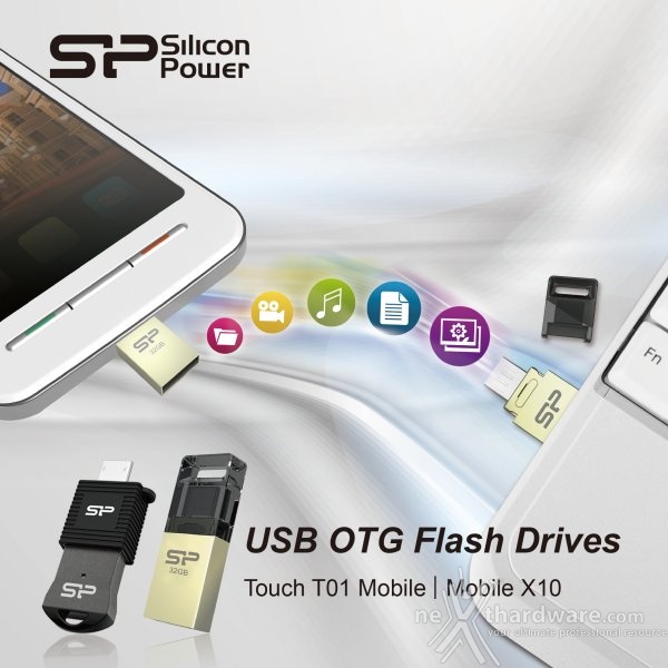 Silicon Power presenta i Flash Drive X10 e T01 OTG 1