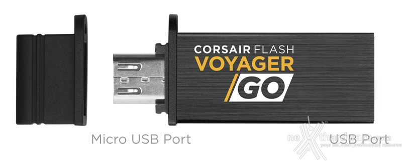 Corsair Voyager GO, Micro-USB o USB? A voi la scelta ... 1