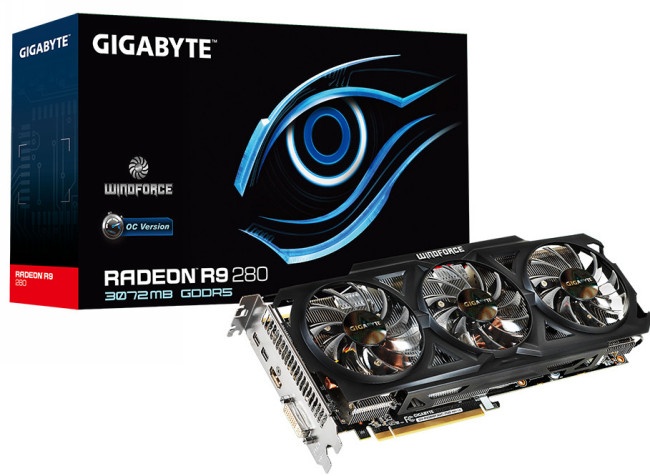 GIGABYTE lancia la R9 280 WindForce OC  1