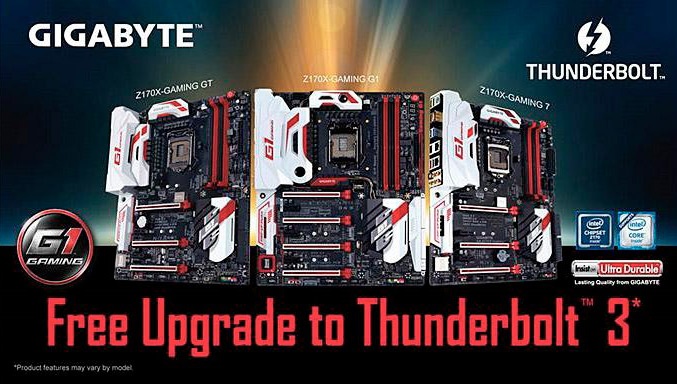 GIGABYTE introduce Thunderbolt 3 sulle sue Z170  2