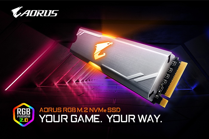 GIGABYTE presenta gli SSD AORUS RGB NVMe