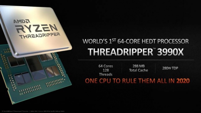 Il Threadripper 3990X confermato per il 2020 2