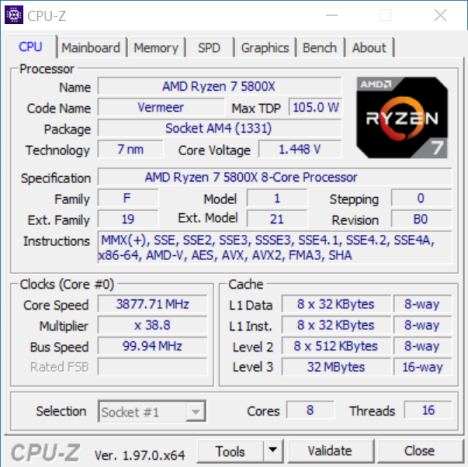 CPUID rilascia CPU-Z 1.97 1
