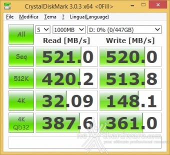 OCZ Vector 180 480GB 11. CrystalDiskMark 3.0.3 3
