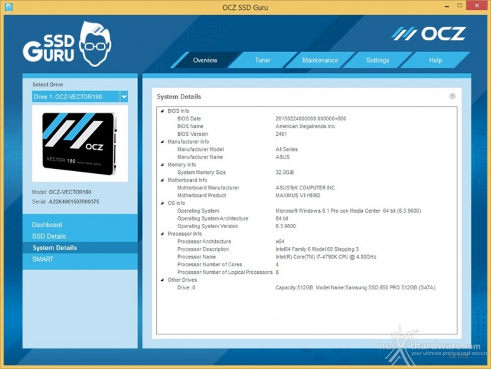 OCZ Vector 180 480GB 3. Firmware - TRIM - SSD Guru 12