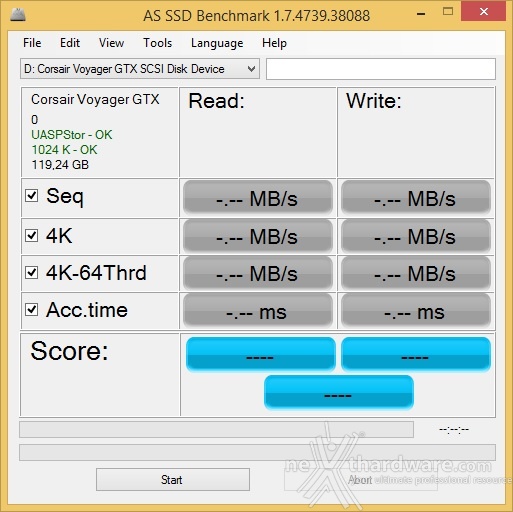 Corsair Flash Voyager GTX 128GB 8. AS SSD Benchmark 1