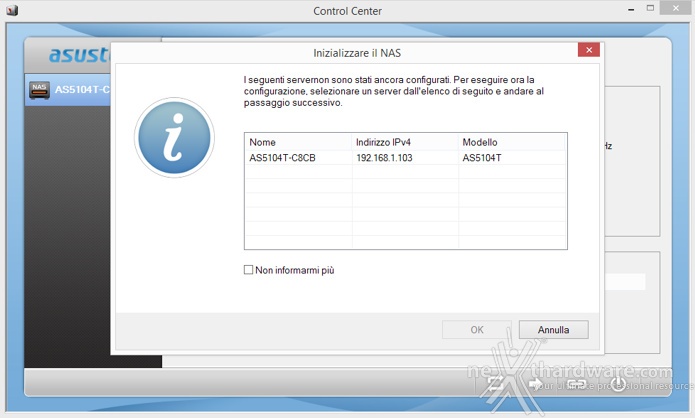 ASUSTOR AS5104T 4. Primo avvio 6