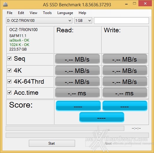 OCZ Trion 100 240GB & 480GB 12. AS SSD Benchmark 1
