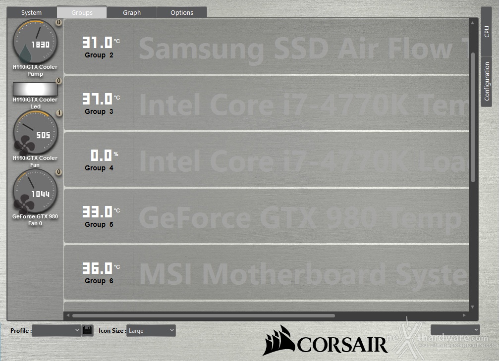 Corsair H110i GTX | 5. Software - Corsair LINK 3 | Recensione