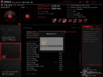 MSI Z170A GAMING M7  8. UEFI BIOS - Overclock 8