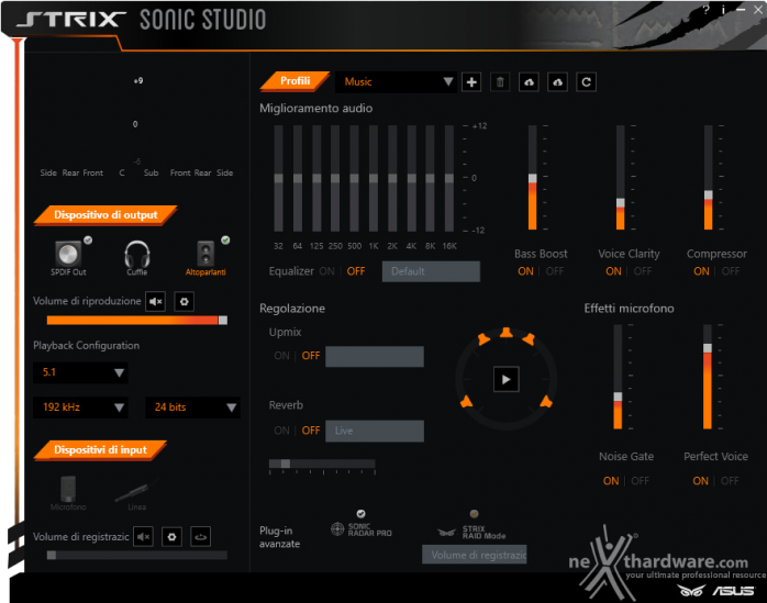 ASUS STRIX RAID DLX 6. Software di gestione - STRIX Sonic Studio 1