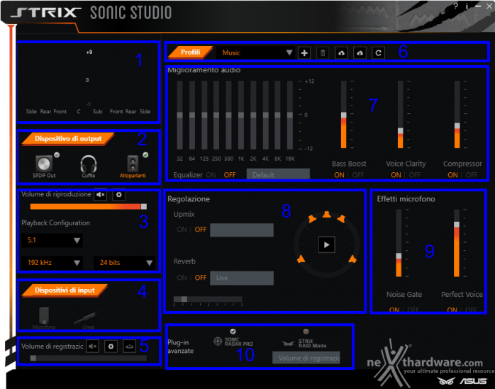 ASUS STRIX RAID DLX 6. Software di gestione - STRIX Sonic Studio 2