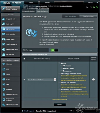 ASUS RT-AC88U 3. Interfaccia grafica - Menu generale 19