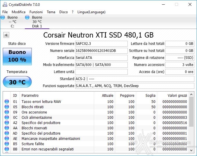 Corsair Neutron XTi 480GB 3. Firmware -TRIM - SSD Toolbox 1