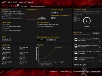 ASUS ROG MAXIMUS IX CODE 7. UEFI BIOS  -  Impostazioni generali 1