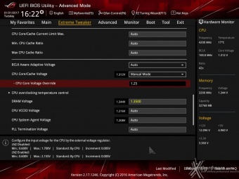 ASUS ROG MAXIMUS IX FORMULA 8. UEFI BIOS - Extreme Tweaker 4