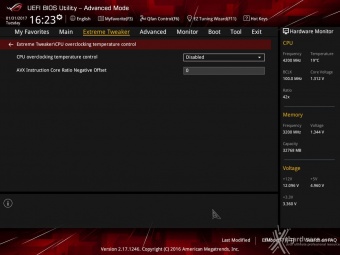 ASUS ROG MAXIMUS IX FORMULA 8. UEFI BIOS - Extreme Tweaker 6