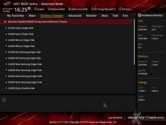 ASUS ROG MAXIMUS IX FORMULA 8. UEFI BIOS - Extreme Tweaker 18