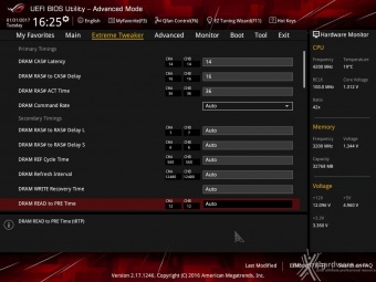 ASUS ROG MAXIMUS IX FORMULA 8. UEFI BIOS - Extreme Tweaker 15