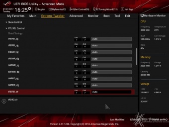 ASUS ROG MAXIMUS IX FORMULA 8. UEFI BIOS - Extreme Tweaker 16