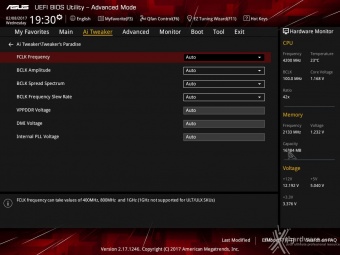 ASUS ROG STRIX Z270I GAMING 8. UEFI BIOS - AI Tweaker 10