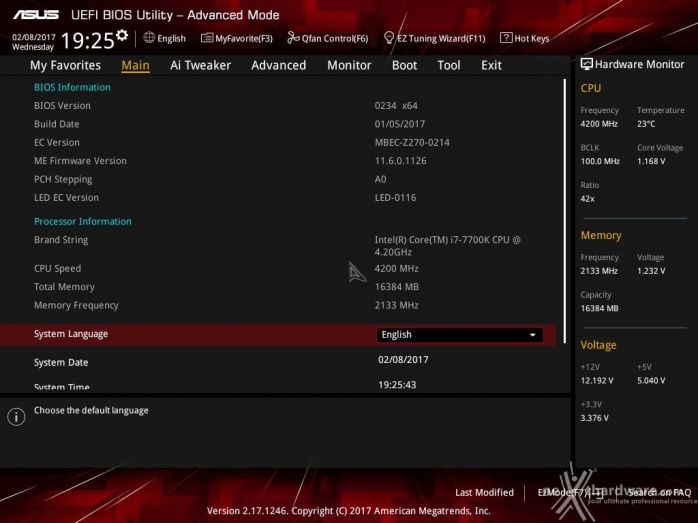 ASUS ROG STRIX Z270I GAMING 7. UEFI BIOS  -  Impostazioni generali 5