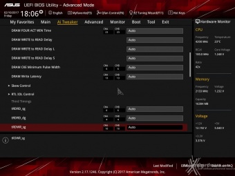 ASUS ROG STRIX Z270I GAMING 8. UEFI BIOS - AI Tweaker 12