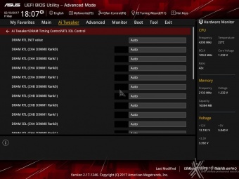 ASUS ROG STRIX Z270I GAMING 8. UEFI BIOS - AI Tweaker 14