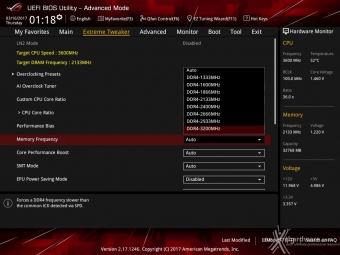 ASUS ROG CROSSHAIR VI HERO 9. UEFI BIOS - Extreme Tweaker 6